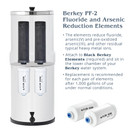 Big Berkey BK4X2 Countertop Water Filter System with 2 Black Berkey Elements and 2 PF 2