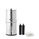 Big Berkey BK4X2 Countertop Water Filter System with 2 Black Berkey Elements and 2 PF 2