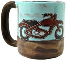 Mara Stoneware Mug - Motorcycles - 16 oz