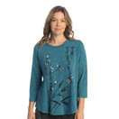 Jess & Jane Mineral Washed A-Line Tunic M106 (Medium, Curiousity Cypress)