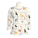 Jess N Jane "My Best Jane"My Friend" Dressy Ladies Rhinestone Bling Tee Shirt - 1X, White