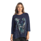 Jess & Jane Women's Coloring Mineral Washed Patch Pocket Cotton Tunic  - Small, Sierra Denim