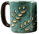 Mara Stoneware Mug - Sage Leaves 16 oz.