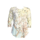 Jess & Jane Burnout Tunic Top AJ2 (Medium, Sepia)