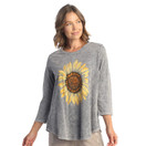 Jess & Jane Mineral Washed A-Line Tunic M106 (Large, Sunshine Midnight)