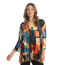 Jess & Jane Women's Sonata Tunic Top with Chiffon Hem - Tucson