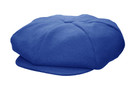 Emstate Mens Melton Wool 8 Panel Applejack Newsboy Baker Boy Cap Made in USA - One Size, Royal Blue