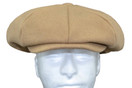 Emstate Mens Melton Wool 8 Panel Applejack Newsboy Baker Boy Cap Made in USA, One Size, Red