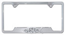 Christian Fish Jesus Chrome Open License Plate Frame