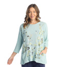 Jess & Jane Mineral Washed Gauze Tunic w/ Pockets  M103 (Small, Kelly Mint)