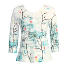 Jess & Jane Womens Cotton Top Juliana (Large, White)