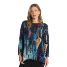 Jess & Jane French Brushed Knit Tunic FB8 (X-Large, Eclipse)
