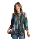 Jess & Jane French Brushed Knit Tunic FB8 (3X, Reflections)