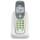 VTech CS6114 DECT 6.0 Cordless Phone with Caller ID/Call Waiting, White/Grey with 1 Handset, 3.50 x 3.50 x 7.00 Inches