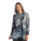 Jess & Jane Abstract Print Brushed Knit Tunic FB4 (2X, Carolina)