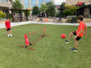 Kickit The Original Soccer Tennis Game | Where Soccer Meets Tennis | Portable 6.5 x 2 Foot Net Soccer Tennis Ball | Play Outdoors, Indoors, Backyard or Beach