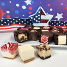 Freeze Dried USA Cheesecake Bites - 3 delicious flavors New York, Strawberry Swirl & Caramel Chocolate Chip. Makes great holidays gifts, birthdays, parties and gatherings