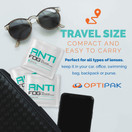 OPTIPAK Anti-Fog Lens Wipes Pre-moistened Wipes Glasses Cleaner, Cleaning Wipes for Binoculars, Face Shields, Ski Masks or Swim Goggles, Prevents Fogging on Eyeglasses, Mirrors, Lenses and Windows