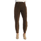 Jess & Jane Mineral Washed Lantern Pants M100 (Small, Chocolate)