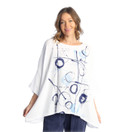 Jess & Jane Mineral Washed Crinkle Cotton Gauze Top M97 (Large, Balboa White)