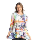 Jess & Jane Light-Knit Layered Tunic Top LK4 (Small, June)
