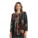 Jess & Jane Women's Layla French Brushed Knit Patch Pocket Tunic - 2X, Tom Tom