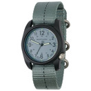 Bertucci Dx3 Plus - Vintage Drab W/ Black Dial / Black Case- 353 Vintage Drab W/ Black Dash Line Nylon Band