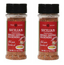 Dean Jacob's Sicilian Bread Dipping Seasoning ~ 3.7 oz. Stacking Jar 2-pack