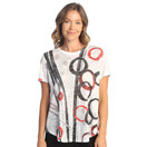 Jess & Jane Burnout Short-Sleeve Top - AJ4