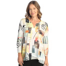 Jess & Jane High-Low Tunic with Chiffon Border X-Large, Malaga