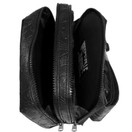 Kreepsville 666 Coffin Hip Pouch! Vegan Leather Fanny Pack! Design With Spooky Embossed Graphics! Black Leather Waist Bag