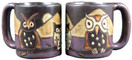 One (1) MARA STONEWARE COLLECTION - 16 Oz Coffee/Tea Cup Collectible Dinner Mugs - Night Owl Bird Design