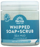 PACHA SOAP Sea Mud Whipped Soap Scrub, 8 OZ