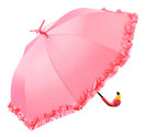 GiftCraft Pink Flamingo Full-Size Standing Parasol Umbrella for Rain or Shine