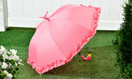 GiftCraft Pink Flamingo Full-Size Standing Parasol Umbrella for Rain or Shine