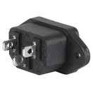 Parts Express IEC Power Jack Chassis Mount - Black