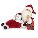 Karen Didion Originals Martini Mixer Santa Figurine, 12 Inches - Handmade Christmas Holiday Home Decorations and Collectibles