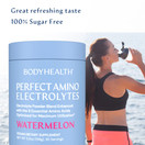 BodyHealth PerfectAmino Electrolytes Powder, Hydration Powder, Sugar Free Keto Electrolyte Drink Mix, Non GMO, Watermelon Flavor (30 Servings)