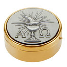 Christian Brands J1575 Dove Alpha Omega Hospital Pyx, 3.25-inch Diameter