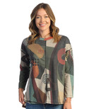 Jess & Jane French Terry Pullover Tunic TE1 (Small, Milan)