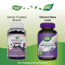 Nature's Way Sambucus Elderberry Gummies, Herbal Supplements with Vitamin C and Zinc, Gluten Free, Vegetarian, 60 Gummies