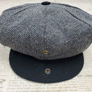 Emstate Mens Melton Wool 8 Panel Applejack Newsboy Baker Boy Cap Made in USA | 7-7 5/8, Navy Plaid