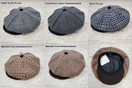 Emstate Mens Melton Wool 8 Panel Applejack Newsboy Baker Boy Cap Made in USA, 7-7 5/8, Navy Plaid