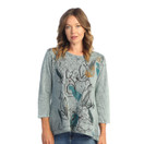 Jess & Jane Mineral Washed Medium Weight Tunic M88 (Medium, Tiffany Teal)