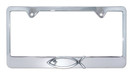 Christian Fish Cross Chrome License Plate Frame - Chrome/Cross