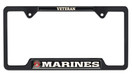 Marines Veteran Open Black License Plate Frame