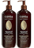 Cantu Skin Therapy Body Lotion Shea Butter 16 Ounce Nourishing (473ml) (Pack of 2)