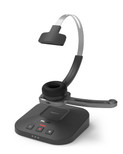 PHILIPS SpeechOne Wireless Dictation Headset with Docking Station & Status Light (Black and Silver, Standard)
