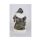 Karen Didion Sparkling Green Wine Santa Christmas Figurine 17 Inch