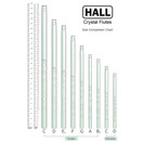 Hall Crystal Flute 11004 - Inline Glass Piccolo in D - Green Ivy